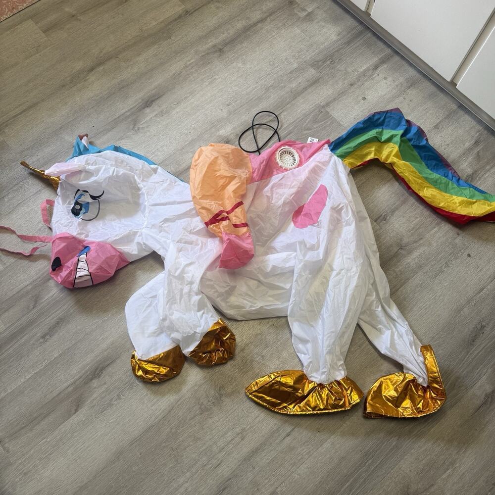 Unicorn Costume Inflatable Suit Halloween Cosplay Fantasy Costumes Adult Med